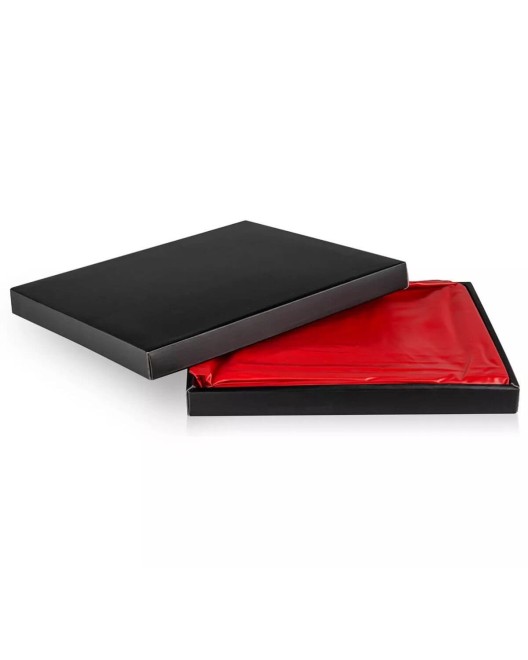 drap en vinyle rouge Wet Love, Fetish Tentation, boîte