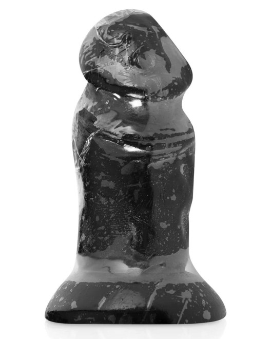 plug anal pénis à ventouse de 9 cm, Magnum 01, noir, emballé