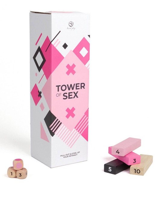 jeu coquin pour couple Tower of sex, Secret Play, boîte et contenu
