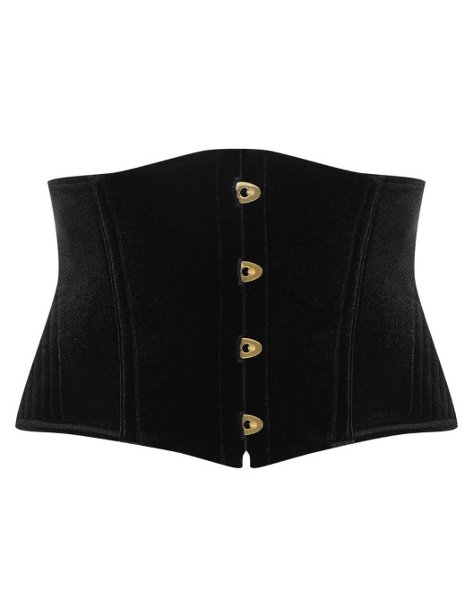 Serre-Taille en Velours Noir Rococo Maison Close