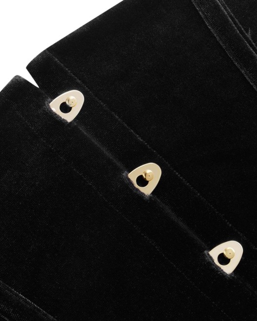 Serre-Taille en Velours Noir Rococo Maison Close