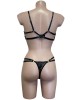 soutien-gorge triangle et string transparent, Paradise Boutik, dos