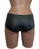 mini short en wetlook noir, Paradise Boutik, derrière