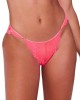 tanga Dahalia, rose, Valege Lingerie, zoom de face