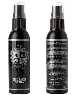 spray pour sexe oral double action, Eros, flacon devant derrière