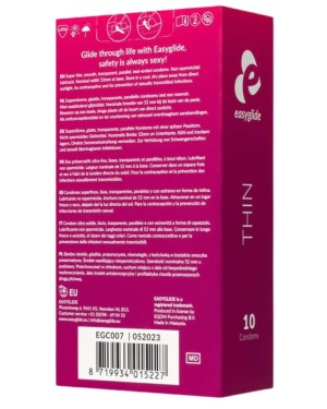 préservatifs ultra-fins EasyGlide, boîte de 10, vue arrière