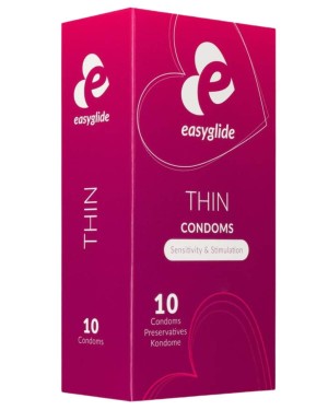 préservatifs ultra-fins EasyGlide, boîte de 10, vue de profil