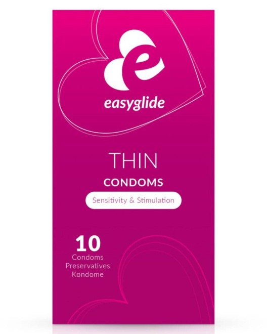 préservatifs ultra-fins EasyGlide, boîte de 10, vue de face