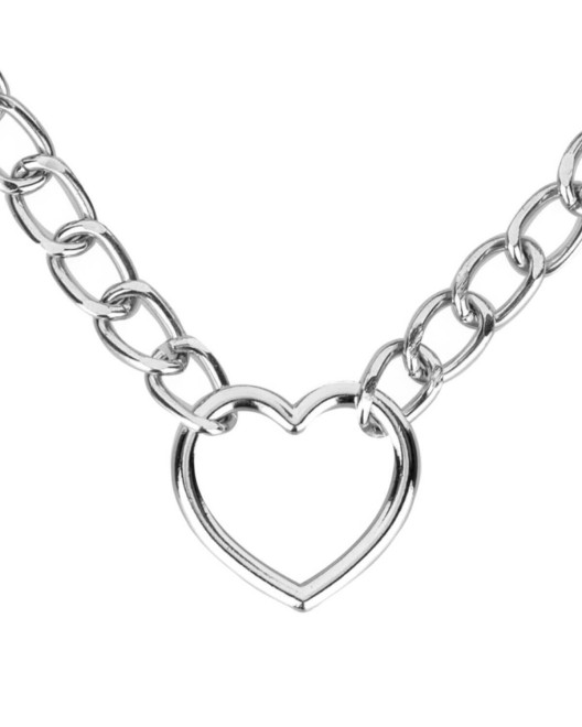 collier laisse BDSM, Bedroom Fantasies, zoom anneau coeur