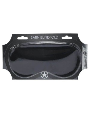 masque bondage en satin noir, Ouch!, boîte