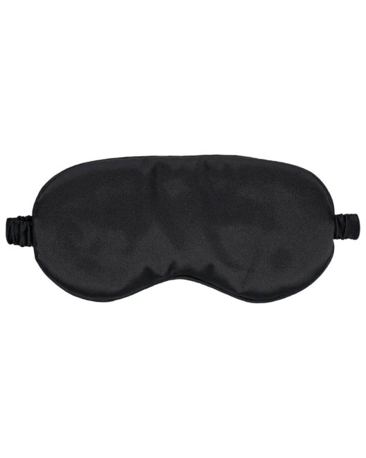 masque bondage en satin noir, Ouch!, devant