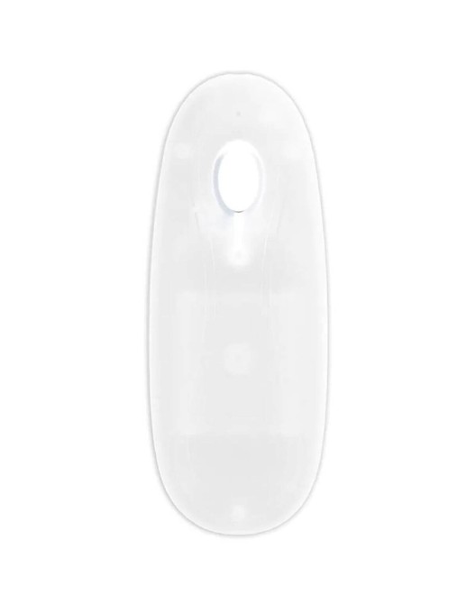 gode vibrant testicules à LED, transparent, 15 cm, RealRock, télécommande