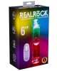 gode vibrant à LED, 15 cm, RealRock, REA202, boîte