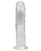 gode vibrant à LED, 20 cm, REA206, RealRock, dildo de profil