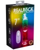 gode vibrant à LED, 18 cm, REA204, RealRock, boîte