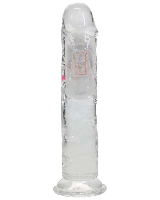 gode vibrant à LED, 18 cm, REA204, RealRock, dildo de profil