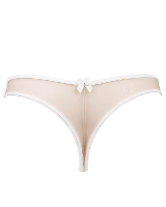 tanga en dentelle Rêve, Luxxa Lingerie, ivoire, derrière