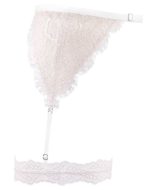 porte-jarretières Rêve, Luxxa Lingerie, ivoire, profil