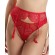 Porte-Jarretelles en Dentelle Rouge ‘Vogue’ – Jolidon Clandestine