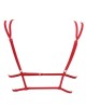 soutien-gorge triangle en dentelle rouge Black Swan, Prelude, derrière