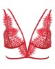 soutien-gorge triangle en dentelle rouge Black Swan, Prelude, devant