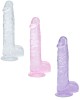 gode ventouse transparent, 12,7cm, RealRock, trois coloris