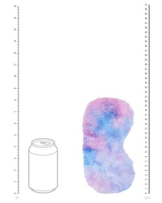 masque pour les yeux fluffy, ouch!, multicouleur, dimensions