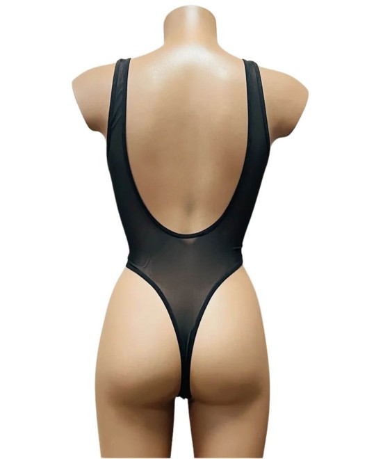 body string transparent noir, Paradise Boutik, dos