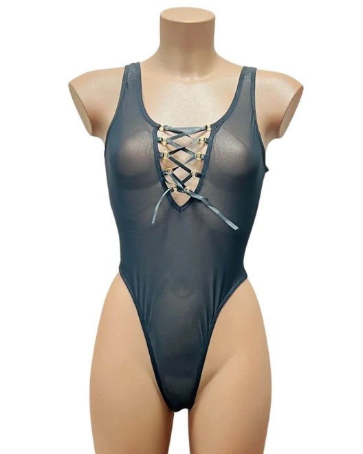 body string transparent noir, Paradise Boutik, devant