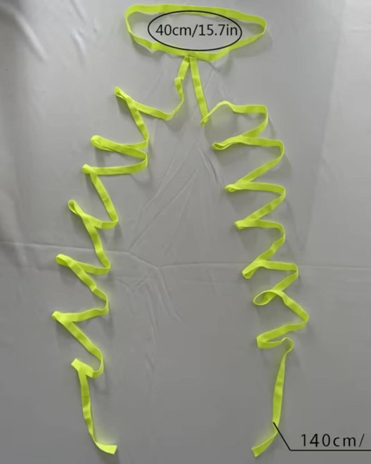 cuissarde élastique sexy, jaune, posée à plat