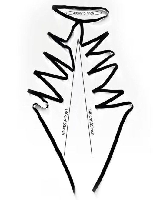 cuissarde élastique sexy, noire, dimensions