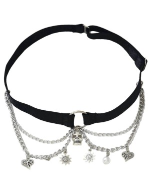 jarretière bijou à tête de mort fantaisie, Paradise Boutik