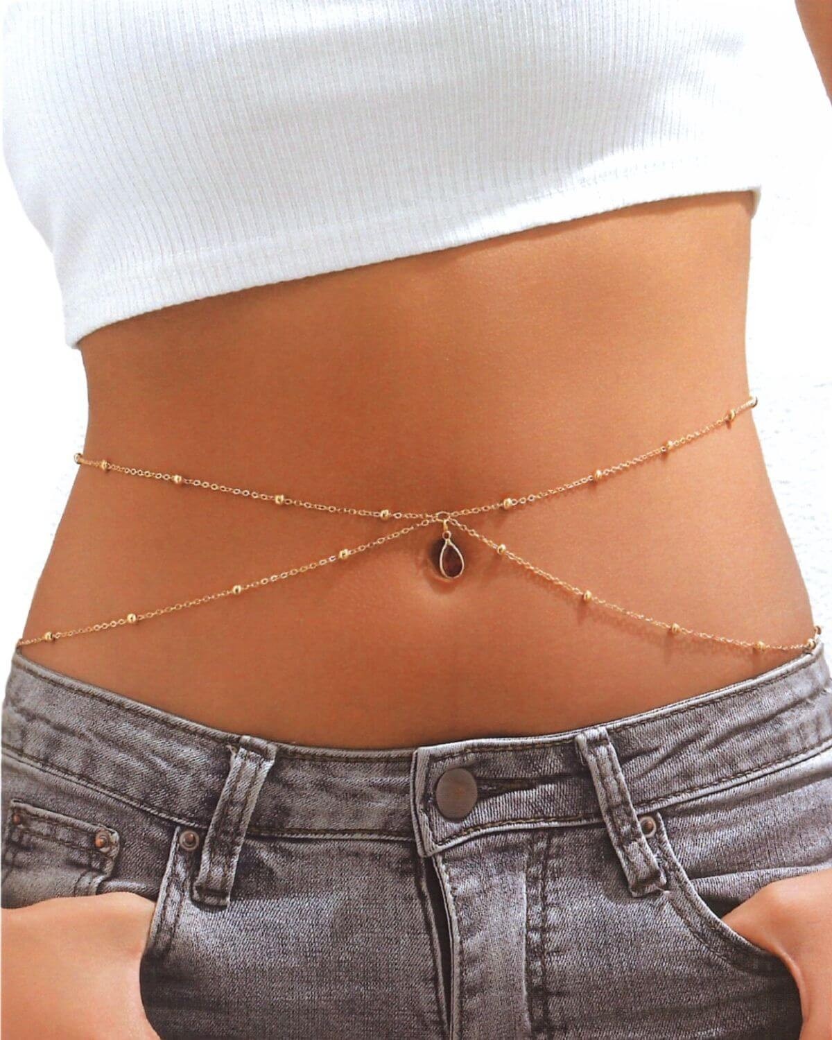 chaîne de taille dorée, Paradise Boutik