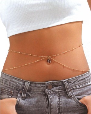 chaîne de taille dorée, Paradise Boutik