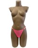 string ficelle transparent, rose, Paradise Boutik, sur mannequin, vue de face