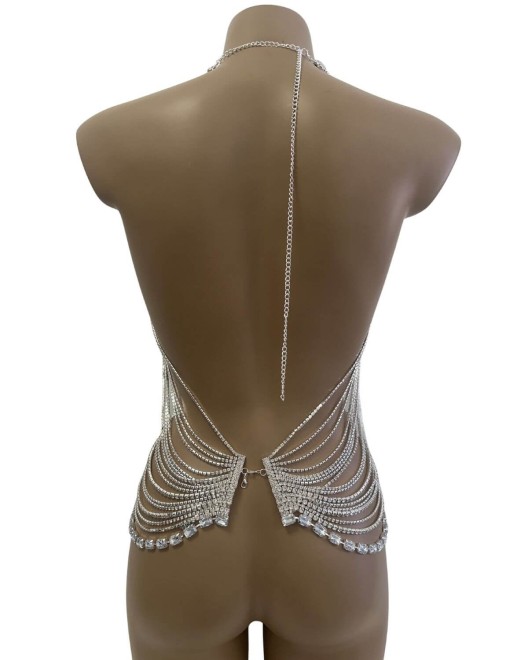 bijou de corps à strass, Culottée, zoom de dos
