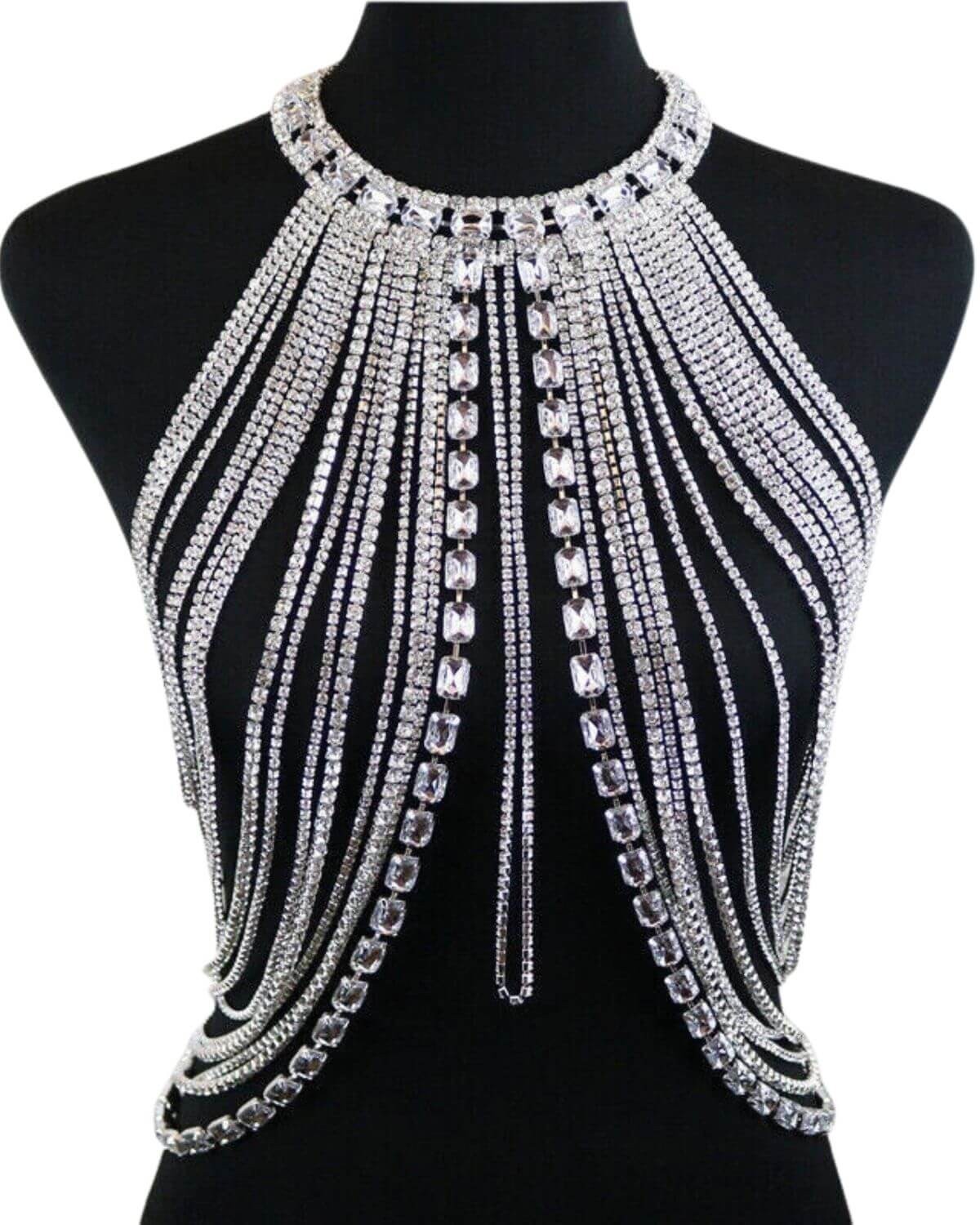 bijou de corps à strass, Culottée, zoom de face