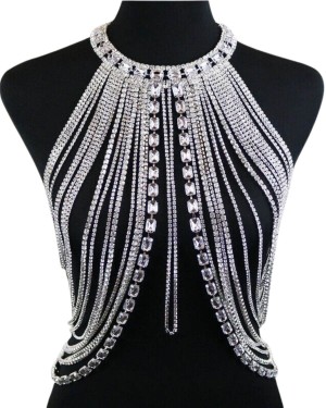 bijou de corps à strass, Culottée, zoom de face