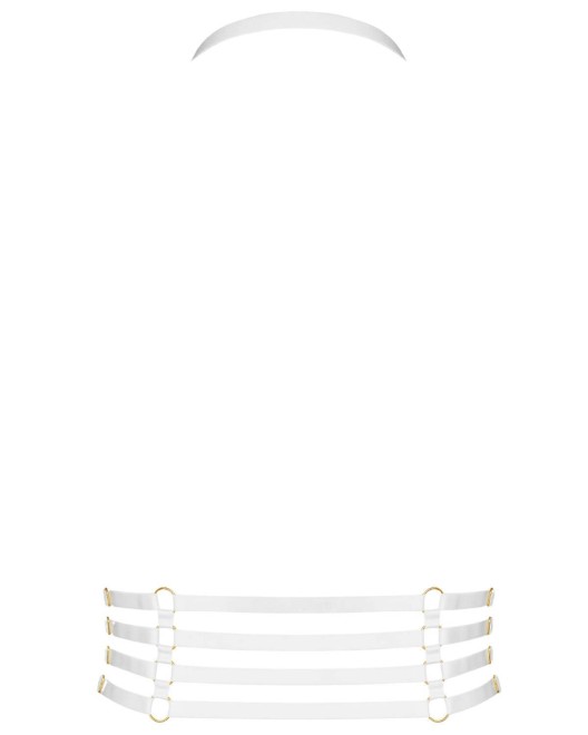 harnais Chambre Noire, Maison Close accessoires, blanc, derrière