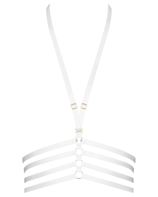 harnais Chambre Noire, Maison Close accessoires, blanc, devant
