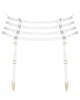 porte-jarretelles Chambre Noire, blanc, Maison Close, devant