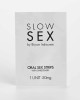 bandes mentholées pour sexe oral Slow Sex, Bijoux Indiscrets, sachet
