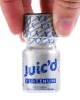 poppers Juic'd platinum, flacon de 10ml dans une main