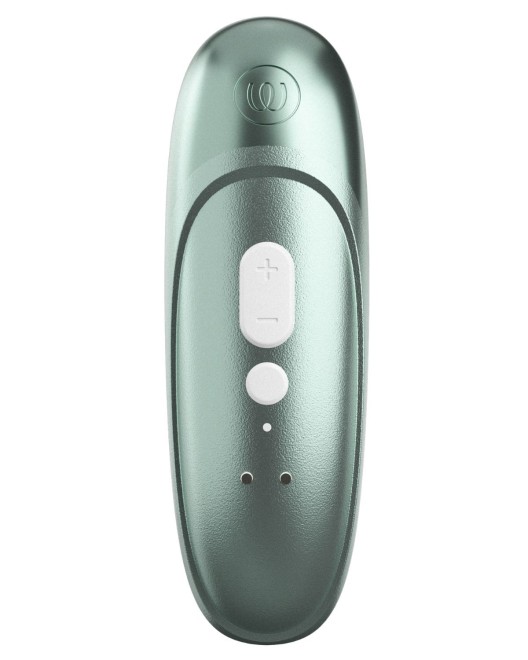 stimulateur clitoridien à air pulsé Womanizer Pro, vert sauge, vue de dos