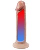 gode ventouse réaliste thermoréactif SilexD Premium, 7,5P, chaud et froid