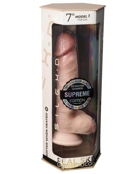 gode ventouse réaliste thermoréactif SilexD premium 7P, boîte