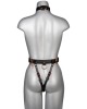 body string ouvert en cuir Lock, Voyeurx, derrière