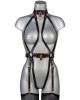 body string ouvert en cuir Lock, Voyeurx, devant