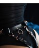 body string ouvert en cuir Lock, Voyeurx, zoom sur dos