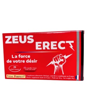 gélules érectiles pour homme, Zeus Erect, devant boîte
